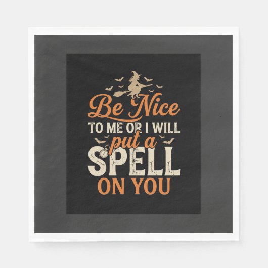 Halloween Hexen-Zauber-Grafik_1 Serviette (Vorderseite)