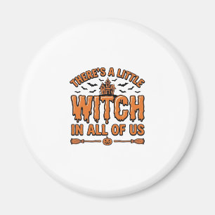 Halloween Hexen Zitat Vintage Vektor Design_1 Magnet
