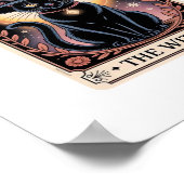 Halloween Hexenaesthetic Cat Lovers Gothic Tarot Poster (Ecke)