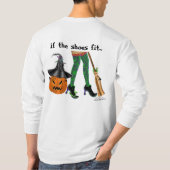 Halloween Hexenbeine und Schuhe, wenn die Schuhe p T-Shirt (Rückseite)