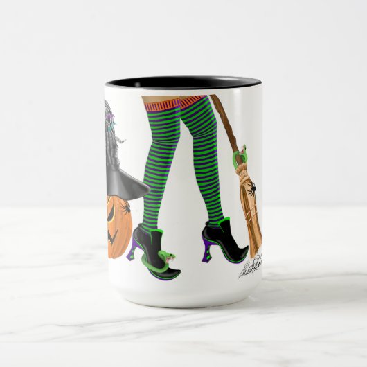 Halloween Hexenbeine und Schuhe, wenn die Schuhe p Tasse (Zentrum)