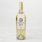 Halloween Hexenbrauen Flasche Vintager Kürbis Flaschenanhänger (Auf Flasche)
