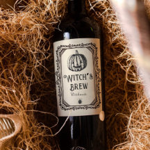 Halloween Hexenbraun trinkt Funny Spooky Wine