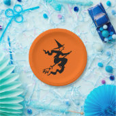 Halloween Hexenbroomstick Orange Black 4Alex Pappteller (Party)