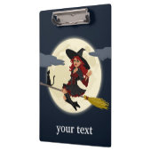 Halloween Hexendesign anpassen Klemmbrett (Links)