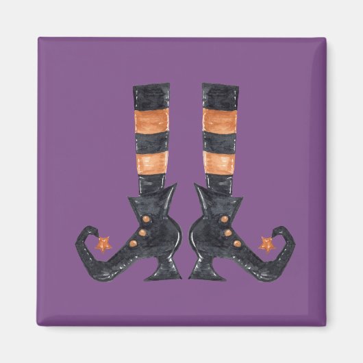 Halloween Hexenfeet Magnet (Vorne)