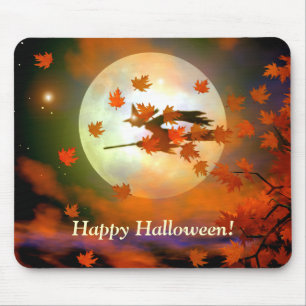 Halloween-Hexenflug Mousepad