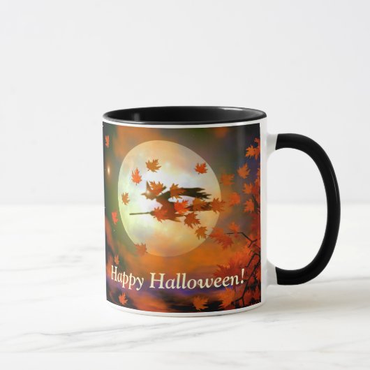 Halloween-Hexenflug Tasse (Rechts)