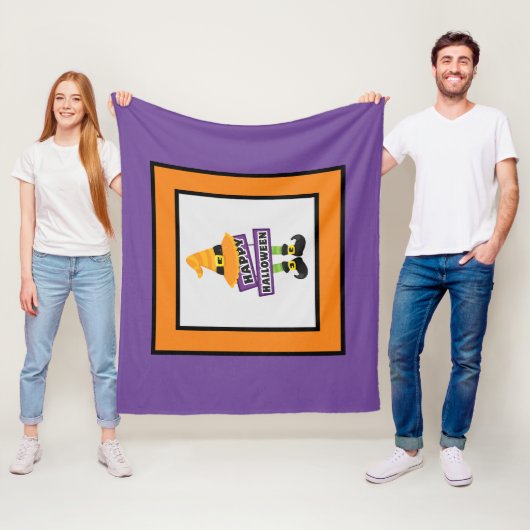 Halloween Hexenfutter und Hut Fleecedecke (Beispiel)