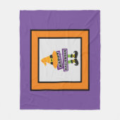 Halloween Hexenfutter und Hut Fleecedecke (Vorderseite)