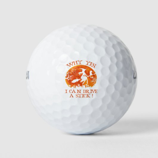 Halloween Hexengeschenke Warum ja eigentlich kann Golfball (Vorderseite)
