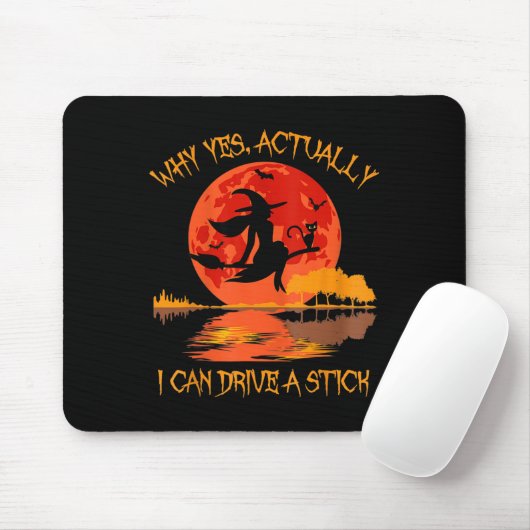 Halloween Hexengeschenke Warum ja eigentlich kann Mousepad (Mit Mouse)