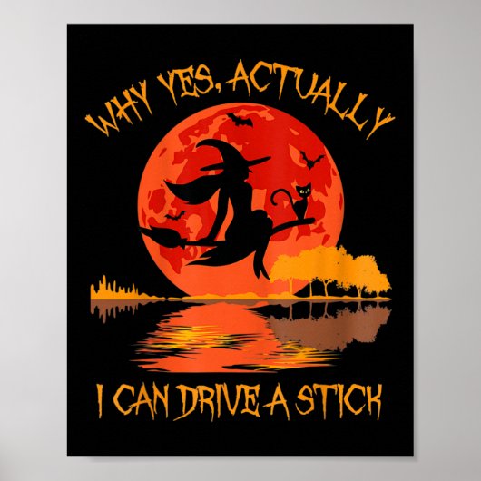 Halloween Hexengeschenke Warum ja eigentlich kann Poster (Vorne)