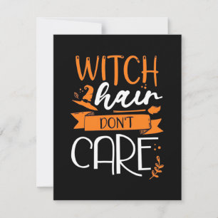 Halloween Hexenhaar nicht kalken Dankeskarte