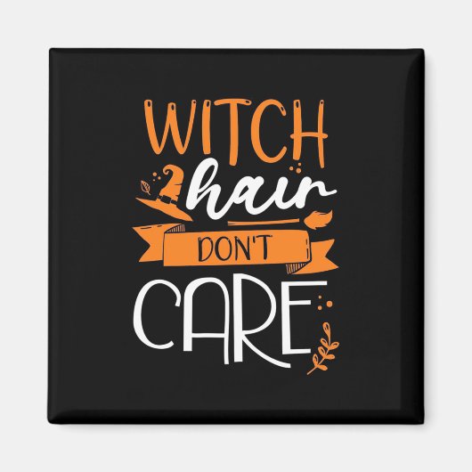 Halloween Hexenhaar nicht kalken Magnet (Vorne)
