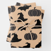 Halloween Hexenhats & Bats & Pumpkins Geschenkpapier Set (Beispiel)