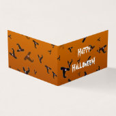 Halloween Hexenhats Faltkarte (Vorderseite)