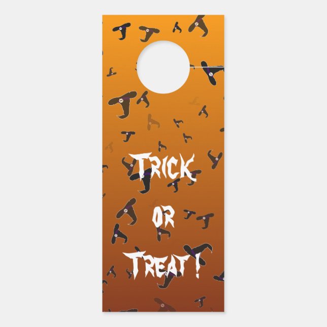 Halloween Hexenhats Türanhänger (Rückseite)