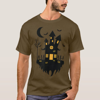 Halloween Hexenhaus am nächtlichen T - Shirt