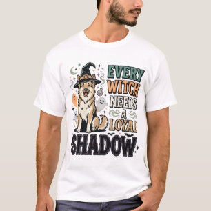 Halloween Hexenhund Geister T-Shirt