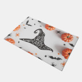 Halloween Hexenhut außer Candy Fußmatte (Schrägansicht)