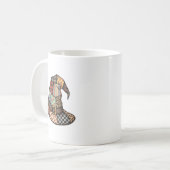 Halloween Hexenhut Patchwork Floral Soky Saison A Kaffeetasse (Vorderseite Links)