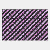 Halloween Hexenhut Pumpkin-Gesichtspunkt Spooky Mu Geschenkpapier Set (Vorderseite 3)