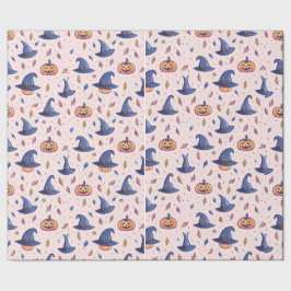 Halloween Hexenhut Pumpkin Wrapping Paper Geschenkpapier