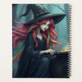 Halloween Hexenkalender Planer (Rückseite)