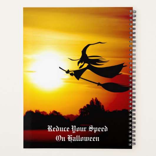 Halloween Hexenkalender Planer (Rückseite)