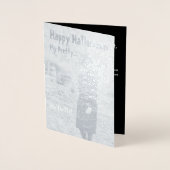 Halloween Hexenkarte Folienkarte (Vorderseite)