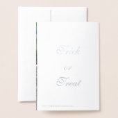 Halloween Hexenkarte Folienkarte (Rückseite mit Umschlag)