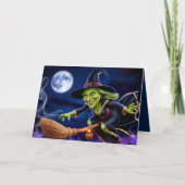 Halloween/Hexenkarte Karte (Vorderseite)