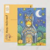 Halloween Hexenkarte Postkarte (Vorne/Hinten)