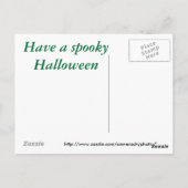 Halloween-Hexenkarte Postkarte (Rückseite)