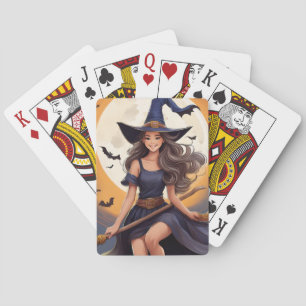 Halloween Hexenkarte Spielkarten