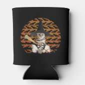 Halloween Hexenkatze Dosenkühler (Rückseite)