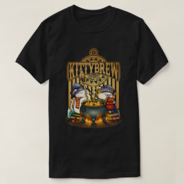 Halloween Hexenkatze Kitty Brew T-Shirt
