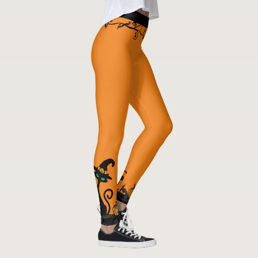Halloween Hexenkatze Leggings (Rechts)