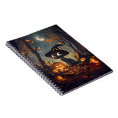 Halloween Hexenkatze Notizblock (Rechte Seite)