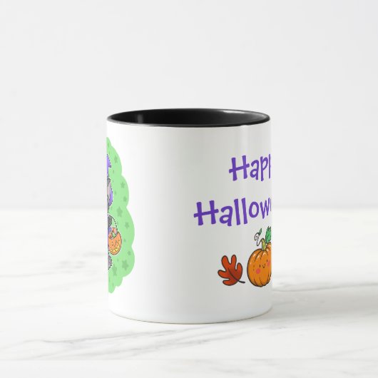 Halloween-Hexenkatze-Tasse Tasse (Zentrum)