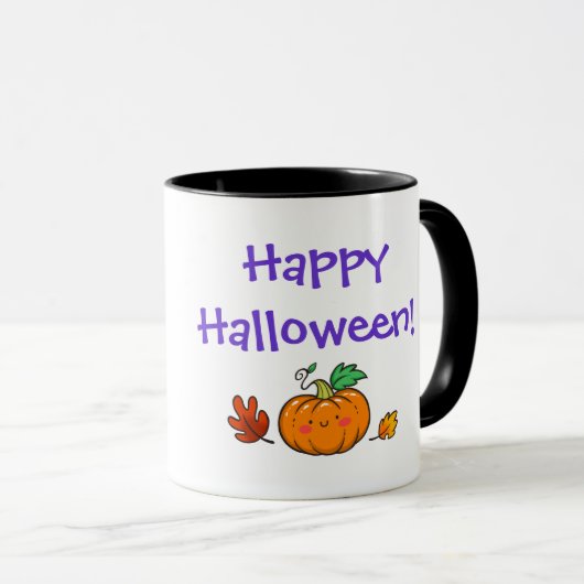 Halloween-Hexenkatze-Tasse Tasse (VorderseiteRechts)