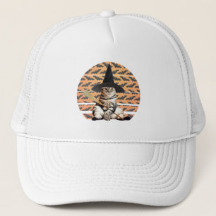 Halloween Hexenkatze Truckerkappe