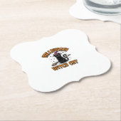 Halloween-Hexenkatze Vintage-Stichdesign_1 Untersetzer (angewinkelt)