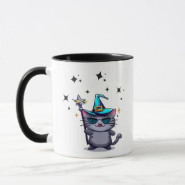 Halloween Hexenkatzen, die Zaubersterne Cool halte Tasse