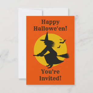 Halloween-Hexenkirsche Party Einladung
