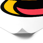 Halloween Hexenklirale PNG, spuke Frau mit Pum Poster (Ecke)