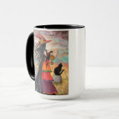 Halloween Hexenkunst Tasse (Vorderseite Links)