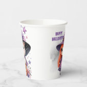 Halloween Hexenkunst Zauberburg Pappbecher (Links)