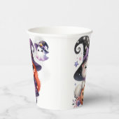 Halloween Hexenkunst Zauberburg Pappbecher (Rechts)